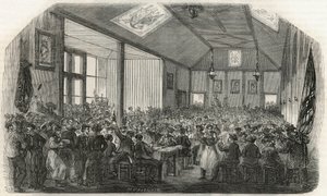 La taverne des Canotiers em Bercy no século XIX - Gravura em "Tableau-de-Paris" de Edmond Texier 1852 de French School