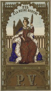 Etiqueta para o fio da rainha Berthe de French School