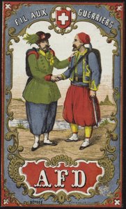 Etiqueta para fio de guerreiros de French School