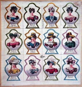 Rótulos para perfumes, c.1820 de French School
