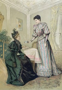 Senhoras tomando chá. c.1890 de French School