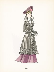 Moda feminina, 1901 de French School