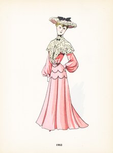 Moda feminina, 1903 de French School