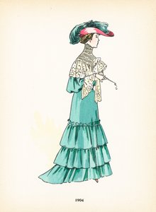 Moda feminina, 1904 de French School