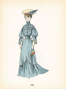 Moda feminina, 1905 de French School