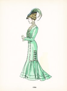 Moda feminina, 1906 de French School