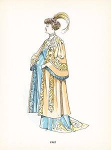 Moda feminina, 1907 de French School