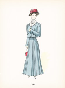 Moda feminina, 1907 de French School