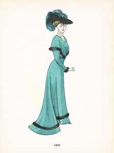 Moda feminina, 1907 de French School