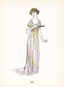 Moda feminina, 1908 de French School
