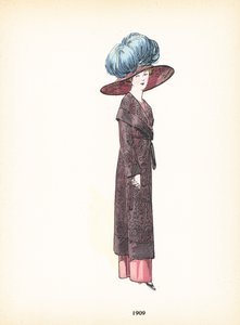 Moda feminina, 1909 de French School
