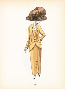 Moda feminina, 1911 de French School