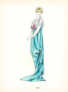 Moda feminina, 1912 de French School