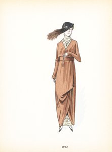 Moda feminina, 1912 de French School