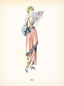 Moda feminina, 1914 de French School
