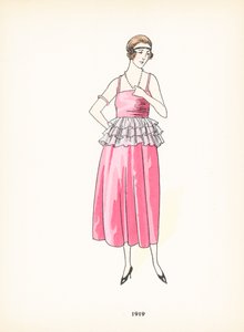 Moda feminina, 1919 de French School