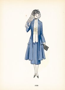 Moda feminina, 1920 de French School
