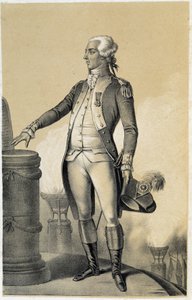 Lafayette (La fayette) - in "Galerie historique de la Revolution francaise" de Albert Maurin de French School