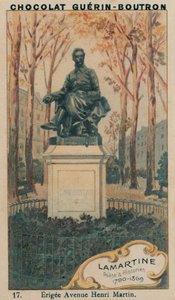 Lamartine, poeta e historiador, 1790-1869, Erigee Avenue Henri Martin de French School
