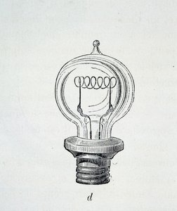 Lamp Edison - em "As novas conquistas da ciência" por Figutree de French School