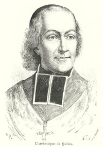 O arcebispo de Quelen (gravura) de French School