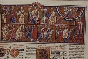 Lat 8846 f.2 Cena de um massacre da Hebraica Romana Gallica de French School