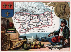 Le Calvados (14) Basse Normandy (Baixa Normandia), França. Retrato de Jules Sebastien Cesar Dumont d