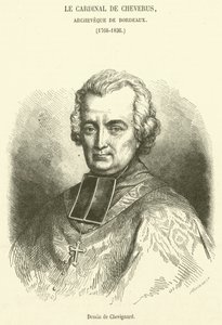 Cardeal de Cheverus, Arcebispo de Bordeaux (gravura) de French School