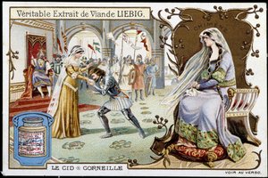 Le Cid de Pierre Corneille (1606 - 1684), chromolitografia Liebig, sd. Século XIX de French School