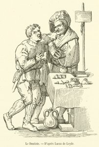 O Dentista (gravura) de French School