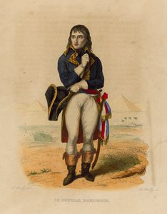 Le General Bonaparte (gravura a cores) de French School