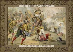 Le Grand Conde na Batalha de Friburgo, 1644 de French School