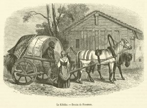 Le Kibitka (gravura) de French School
