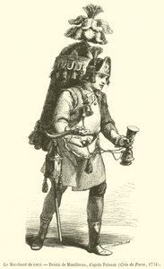 Le Marchand de coco (gravura) de French School