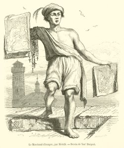The Image Merchant (gravura) de French School