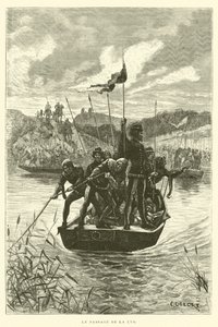 Le Passage de la Lys (gravura) de French School