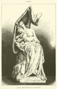 Le Repos (gravura) de French School