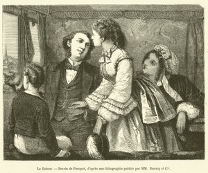 O Retorno (gravura) de French School