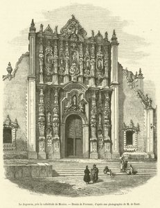 Le Sagrario, pres la cathedrale de Mexico (gravura) de French School