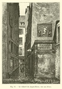 O cabaré do coelho branco, rue aux Feves de French School