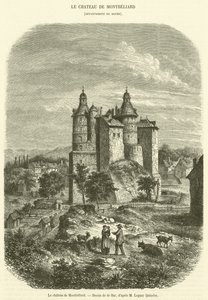 O castelo de Montbeliard (gravura) de French School