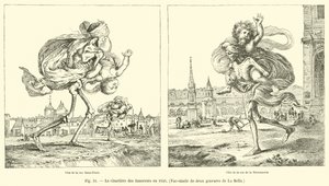 O cemitério dos Inocentes em 1640, Fac-símile de duas gravuras de La Bella de French School