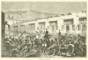 Le mardi gras em Arequipa (gravura) de French School