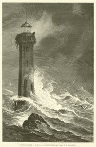 O farol do perigo (gravura) de French School