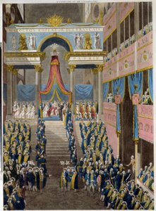 Le sacre de Napoleon (1769-1821), le 2 decembre 1804(A Coroação de Napoleão a 2 de Dezembro de 1804) de French School