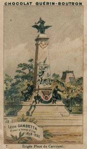 Leon Gambetta, Palestrante e estadista, 1838-1882, Erigee Place du Carrousel de French School