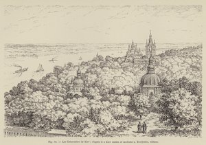 As Catacumbas de Kiev (gravura) de French School