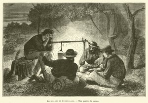 Les Colons De Queensland (gravura) de French School
