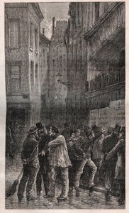 Les Posters - o povo de Paris acorda para encontrar avisos públicos em todos os muros informando-os do Golpe de Estado de 2 de Dezembro de 1851 - no "Histoire d