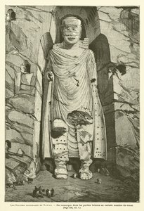 Les Statues Colossales Du Bamian (gravura) de French School